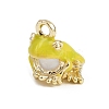 Alloy Enamel Charms FIND-I052-03G-04-1