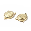 Eco-Friendly Rack Plating Brass Micro Pave Cubic Zirconia Chandelier Components Links KK-F845-12G-3