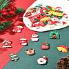 48Pcs 12 Styles Christmas Theme Opaque Resin Pendants RESI-FS0001-73-10