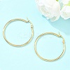 Ion Plating(IP) 304 Stainless Steel Hoop Earrings EJEW-N0016-11G-F-1