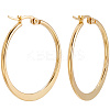 5 Pairs 304 Stainless Steel Hoop Earrings EJEW-BBC0001-92-1