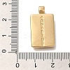PVD Vacuum Plating 304 Stainless Steel Pendants STAS-S148-31K-G-3