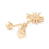 Rhinestone Sun Charm Belly Ring LS-AJEW-F057-14G-2
