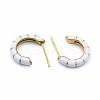 Enamel C-shape Stud Earrings EJEW-N052-05C-3
