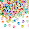 200Pcs Opaque Acrylic European Beads SACR-TA0001-58-3