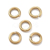 Ion Plating(IP) 304 Stainless Steel Open Jump Rings STAS-M081-02G-03-1