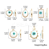 20Pcs 5 Styles Alloy Evil Eye Pendants FIND-CJ0001-47-2