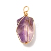 Natural Quartz Pendants PALLOY-JF00933-2