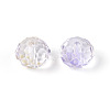 Baking Paint Transparent Glass Beads GLAA-N011-10mm-06-2