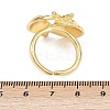 Ocean Theme Brass Cuff Rings RJEW-C135-01G-03-5