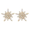 304 Stainless Steel Glass Stud Earrings for Women EJEW-M095-16G-2
