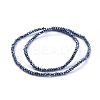 Electroplate Glass Beads Strands GLAA-F079-EP04-2