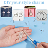 100 Pairs 316 Surgical Stainless Steel Earring Hooks STAS-UN0058-55-6