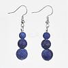 Natural Gemstone Beads Dangle Earrings EJEW-JE02213-2