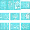 Christmas Reindeer Self-Adhesive Silk Screen Printing Stencil DIY-OC0001-99B-1