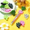20Pcs 5 Colors Cactus Food Grade Eco-Friendly Silicone Focal Beads SIL-CJ0001-74-6