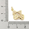 Brass with Cubic Zirconia with Sea Shell Pendants KK-Q820-11G-3