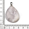 Natural White Cherry Blossom Agate Pendants G-F820-14P-17-3