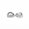 Brass Micro Pave Clear Cubic Zirconia Charms KK-S356-737-2