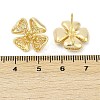 Brass Stud Earring Findings KK-Z099-05G-02-3