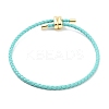 Braided Round Imitation Leather Bracelets Making BJEW-H610-03G-04-1