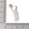 Non-Tarnish 201 Stainless Steel Pendants STAS-A094-05D-P-3