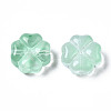 Transparent Spray Painted Glass Beads X-GLAA-N035-019-C04-2