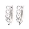 Brass Hoop Earring Findings KK-CBA5558-01P-1
