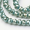 Electroplate Glass Beads Strands EGLA-P018-6mm-FR-C02-A-1