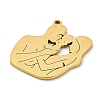 Mother's Day 201 Stainless Steel Pendants STAS-H188-01A-G-2