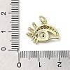 Brass Micro Pave Cubic Zirconia Pendants KK-E092-11G-01-3