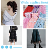 10M Polyester Pleated Lace Trim Ribbon DIY-GF0009-03A-5