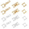 20Pcs 2 Colors Eco-Friendly Brass Watch Band Clasps KK-FH0007-66-1
