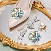 4Pcs 2 Style Glass Rhinestone Shoe Decorations FIND-NB0002-34A-2