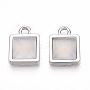 Square Alloy Resin Charms PALLOY-N177-04P-1