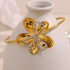 304 Stainless Steel Bangles for Women BJEW-C121-01GP-3