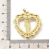 Religion Themed Rack Plating Brass Micro Pave Cubic Zirconia Pendants KK-L226-007G-12-3