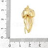 Brass Micro Pave Cubic Zirconia Pendants X-KK-U058-52G-3