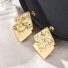 304 Stainless Steel Stud Earrings for Women EJEW-L296-014G-2