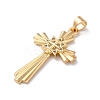 Brass Micro Pave Cubic Zirconia Pendants KK-A212-07A-G-2