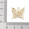 Brass Pave Clear Cubic Zirconia Pendants LS-KK-Z061-14G-01-3