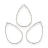 Tarnish Resistant 304 Stainless Steel Linking Rings STAS-T047-16B-1
