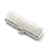 Non-Tarnish 304 Stainless Steel Ribbon Crimp Ends STAS-H158-B01-P-3