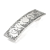 Rectangle with Moon Phase Pattern Alloy Hair Barrettes PHAR-G011-01AS-1