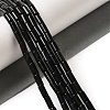 Natural Black Stone Beads Strands G-B091-A16-01-2