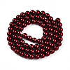 Baking Paint Pearlized Glass Pearl Bead Strands HY-N002-5mm-A13-3
