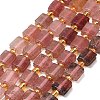 Natural Strawberry Quartz Beads Strands G-F833-Q02-01-2