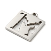 Non-Tarnish 304 Stainless Steel Pendants STAS-H184-11P-2
