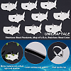 12Pcs 201 Stainless Steel Pendants STAS-UN0036-65-2