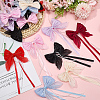 28Pcs 7 Colors Polyester Resin Bowknot Ornament Accessories DIY-SP0004-79-3